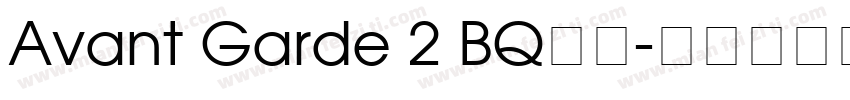 Avant Garde 2 BQ字体字体转换